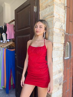 Vestido con gliters